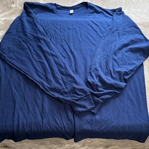 Jerzees Deep Blue Long Sleeve Shirt